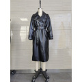 Signore 100% PU Smooth Black Waternep Coat