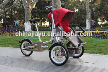 2016 new products mother and baby stroller bicycle 3 wheel electric scooter