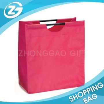 Simple Plain 100GSM Non-woven Bag with Wooden Handles