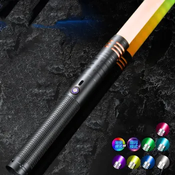 Hot Sale Light Up Toy Dueling Lightsaber with Sound Effects and Alloy Metal Handle