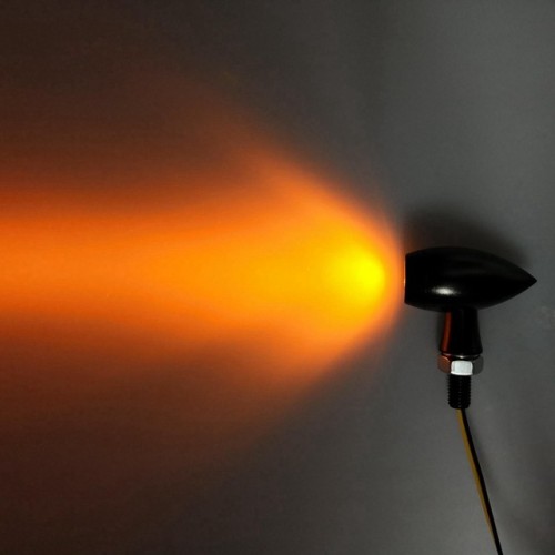 ઇ-માર્ક ન્યુ વોટરપ્રૂફ મીની બુલેટ સ્ટાઇલ મોટરસાયકલ બ્લિંકર ટર્ન સિગ્નલ લાઇટ સૂચક