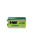 Batería recargable HW Ni-MH de 9 V, 200 mAh