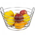 Cesta de frutas de arame de metal premium