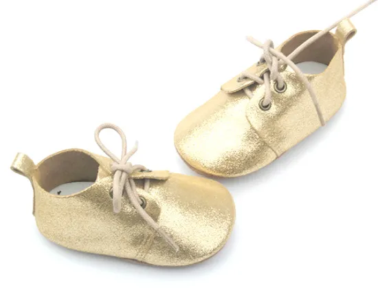 High Quality Cute Baby Oxford Shoes Prewalker Shoes with Shoelace