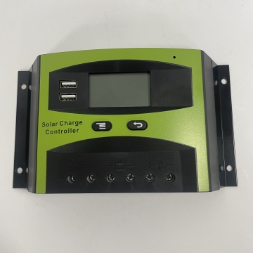 40A LCD Display PWM Solar Charge Controller 12V 24V Auto Sensing PV Regulator with Dual 5V USB Outputs