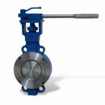 Double Clip Eccentric Butterfly Valve, Made of Stainless Steel/Carbide, Measures 1 1/2 to 48 Inches