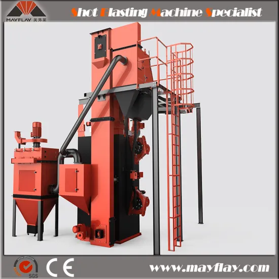 Hanger Chain Type Shot Blasting Machine In Abrator For Metal Polishing