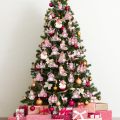 Pembe Suluboya Noel Ahşap Askı Süsleri