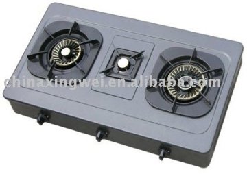 Hi-impact Painted Steel 3 Burners Table Gas Stove