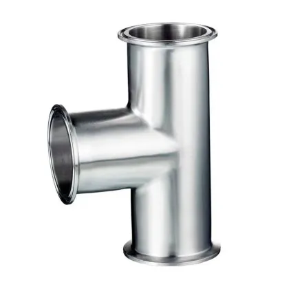 Polished connector tee fitting