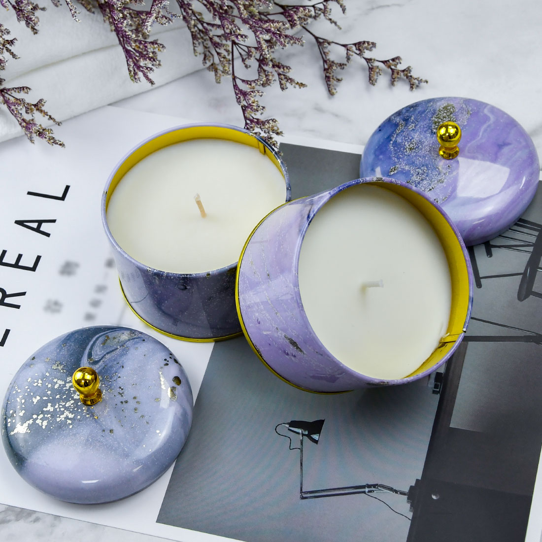 Can scented candles burn overnight?