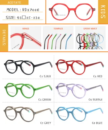 Vintage Acetate Kids Eyewear: Big Frames & Optical Glasses