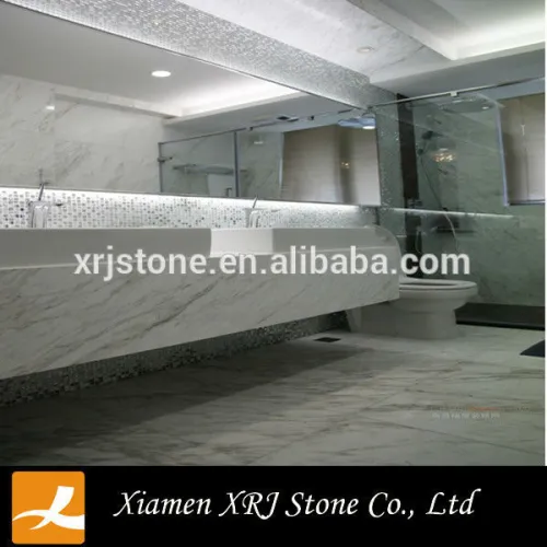 Hotel Bathroom Countertops , Greece Volakas Marble, High Quality Hotel