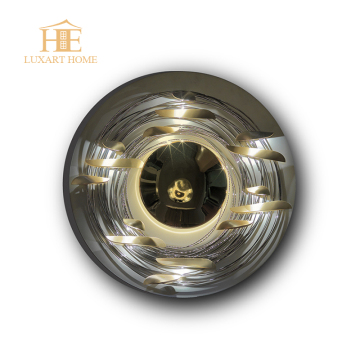 Gold Stainless Steel Luxury Round LED Mirror - Modern Customized Size Unique Design Wall Mirror Decoration