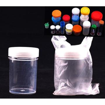 Disposable Plastic Urine Cup Container with Screw Cap