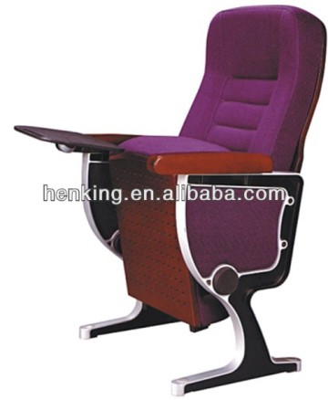 conference room chairs WH806/conference chair with writing tablet/stackable conference chair