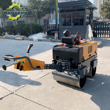 Double Wheel Road Roller 790kg Small Walk-behind Roller