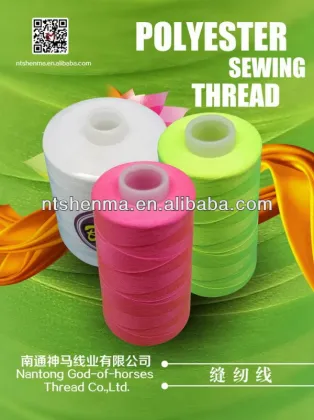 Dyed 30/2 spun polyester sewing thread dmc