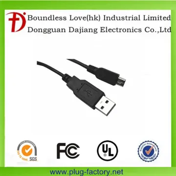 High speed 24/28AWG nickel plated USB mini cable for data transmission