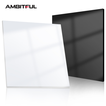 30x30 cm Riflettente in bianco e nero schede di display acrilico per fotografia di prodotto da tavolo