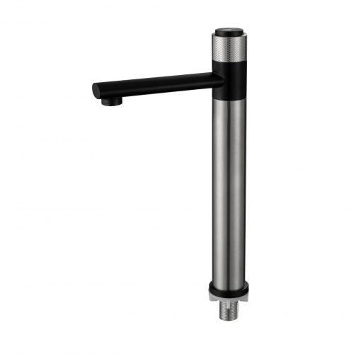 304-stainless-steel Button Handle single-cold basin faucet