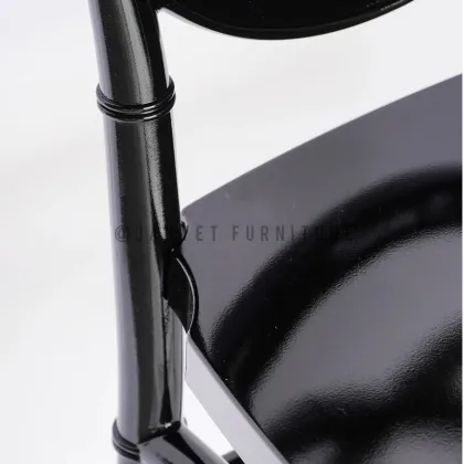 Wedding Event Rental Stackable Resin Black Phoenix Chairs Price