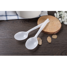 White Disposable Plastic P P Medium Spoon