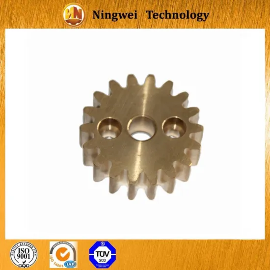 Copper machining custom gear