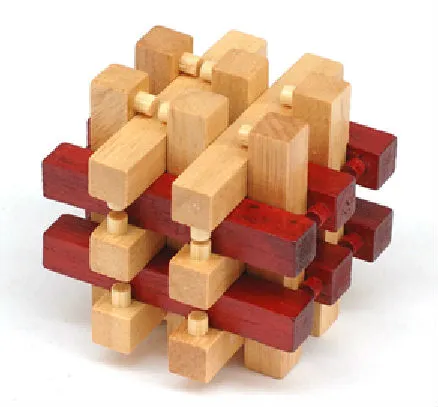 Kongming Wooden Lock Educational Puzzle Toy Skyscrape
