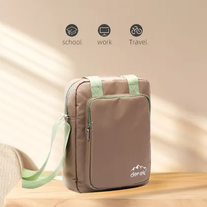 Men canvas chest bag messenger shoulder