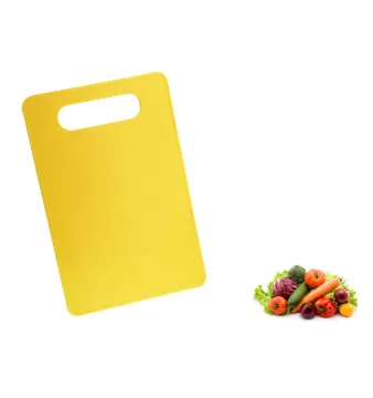 Yellow vegetable meat plastic cutting board