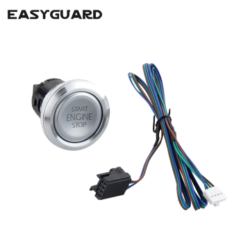 Silver P3 Style Red Light Push Start Stop Button EC002 Series