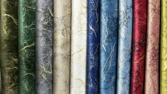 100% Polyester Printed Bronzed Dyeing Velvet Sofa Fabric