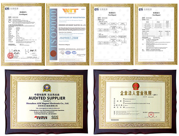 Certificates