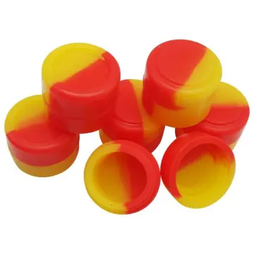 Brand new round silicone jars dab wax container with great price