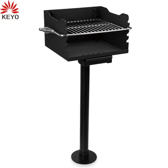 Keyo Freestanding Portable Charcoal Barbecue Support 3 Instruction Methods Outdoor Bbq Pedestal Grill