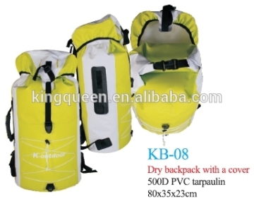 Dry backpack with a cover