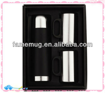 Cute stainless steel vacuum mug gift set