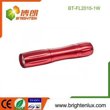 Factory Supply Custom Made Aluminum 1*AA Cell Powered Colorful 0.5w Small Pocket led mini Flashlights Cheap