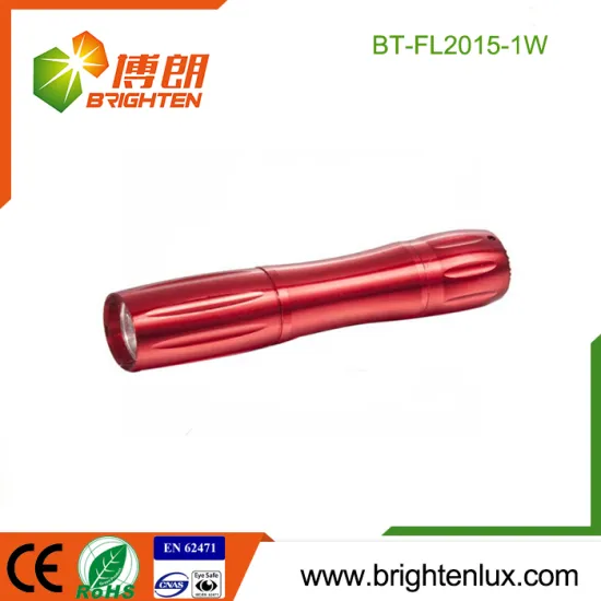 Factory Supply Custom Made Aluminum 1*AA Cell Powered Colorful 0.5w Small Pocket led mini Flashlights Cheap