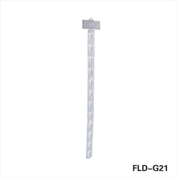 White Plastic Hanging Display Clips for Supermarket - Impulse Strips