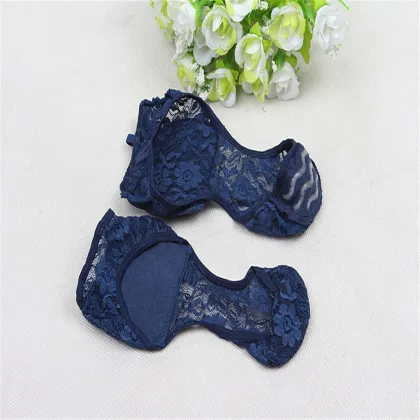 Invisible fish mouth ship socks dew toe socks lace mesh cushions silicone antiskid shallow mouth socks