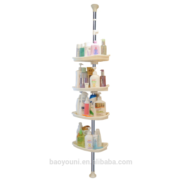 BAOYOUNI bathroom accessories 4 tier bathroom tension shelf DQ-0787