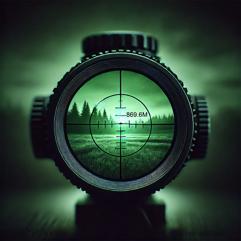 Sensor jarak laser bersepadu dalam skop Integrated laser distance sensor in scope