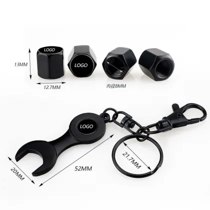 Hexagonal Valve Cap Aluminum Tire Wheel Stem Air Valve Caps