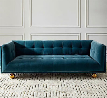 Moderne Luxus mehrfarbige Samtsofas für Wohnzimmer - 1, 2 &amp; 3 -Sitzungsoptionen