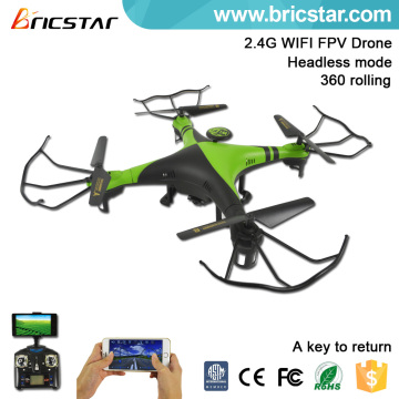 High set function 2.4G WIFI 6 axis gyro rc quadcopter with hd camera