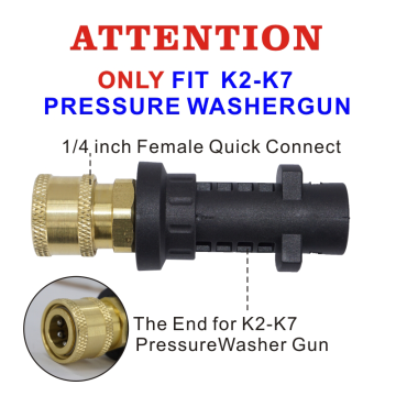 Adapter -Schaumdüse Hochdruck 1/4 &quot;Schnellverbindung