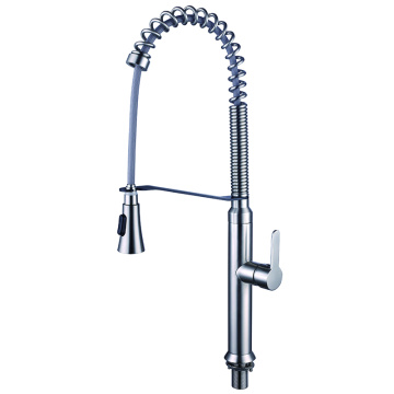 Factory Contemporary Deck Mounted Pull Down Kitchen Faucet