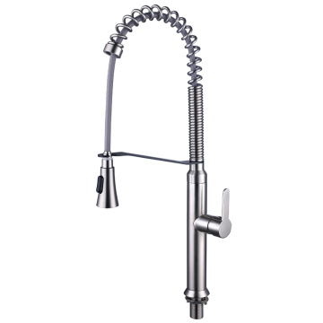 Factory Contemporary Deck Mounted Pull Down Kitchen Faucet